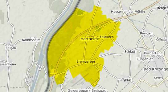Immobilienpreisekarte Hartheim am Rhein